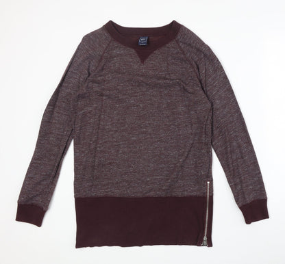 Gap Womens Red Round Neck Cotton Pullover Jumper Size M
