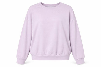 I SAW IT FIRST Womens Purple Cotton Pullover Sweatshirt Size S Pullover