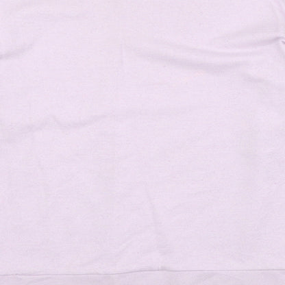I SAW IT FIRST Womens Purple Cotton Pullover Sweatshirt Size S Pullover