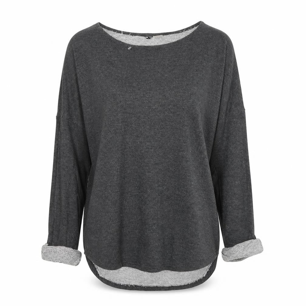 H&M Womens Grey Polyester Pullover Sweatshirt Size 8 Pullover