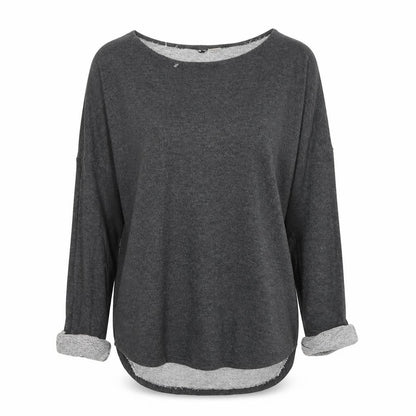 H&M Womens Grey Polyester Pullover Sweatshirt Size 8 Pullover