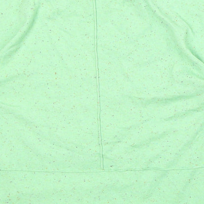 Next Womens Green Round Neck Nylon Pullover Jumper Size XS