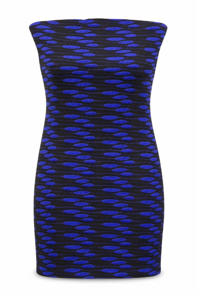 Lipsy Womens Black Geometric Viscose Bodycon Size 12 Square Neck Pullover