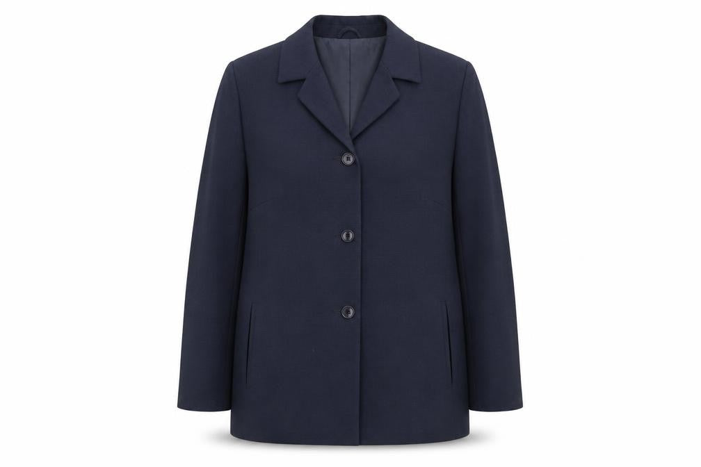 Brandtex Womens Blue Jacket Blazer Size 12 Button