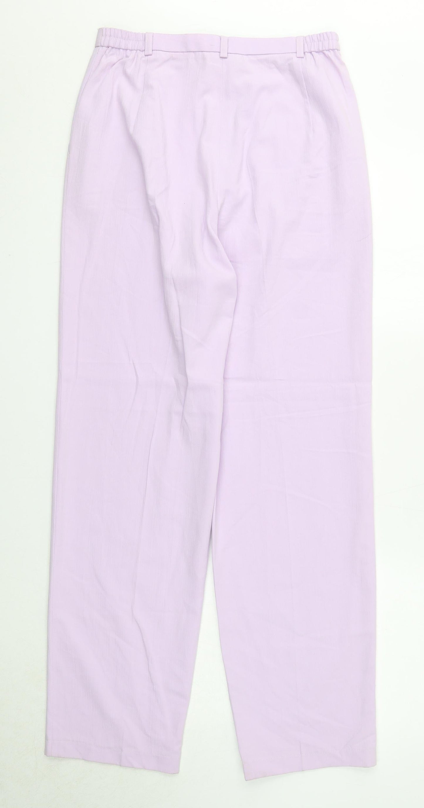 Paul Separates Womens Purple Polyester Trousers Size 12 Regular Zip