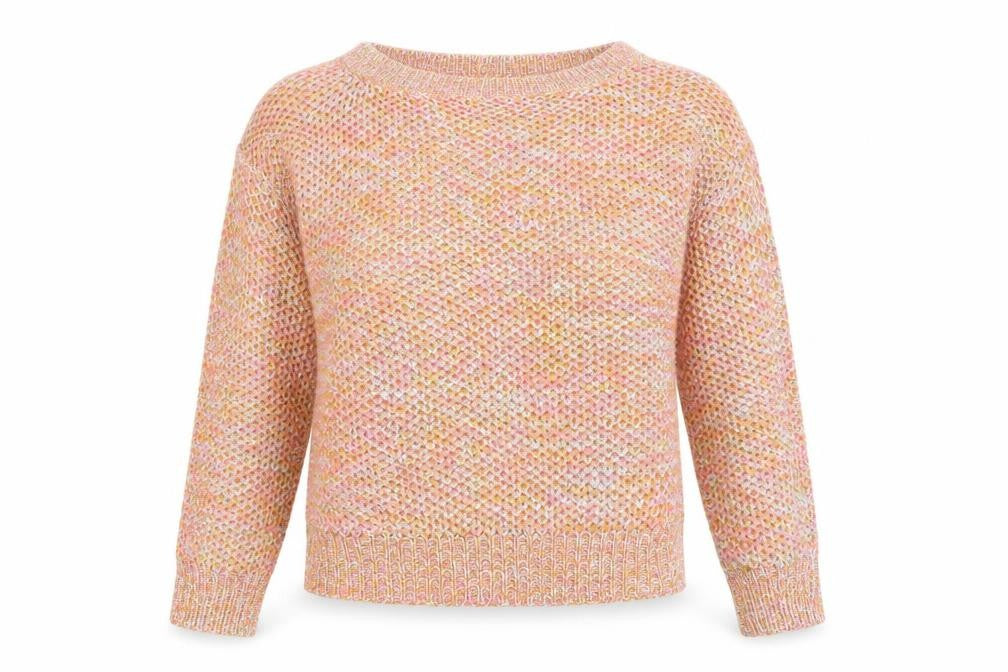 Studio Womens Multicoloured Boat Neck Acrylic Pullover Jumper Size 8