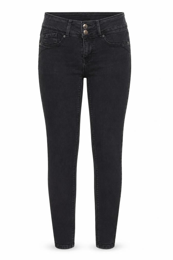 Evermore Denim Womens Black Cotton Skinny Jeans Size 26 in Regular Zip