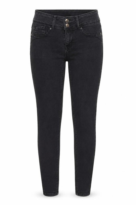 Evermore Denim Womens Black Cotton Skinny Jeans Size 26 in Regular Zip
