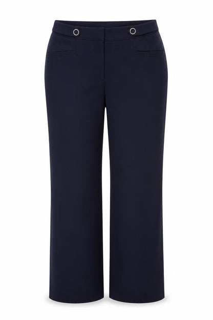 Capsule Womens Blue Polyester Trousers Size 14 Regular Zip