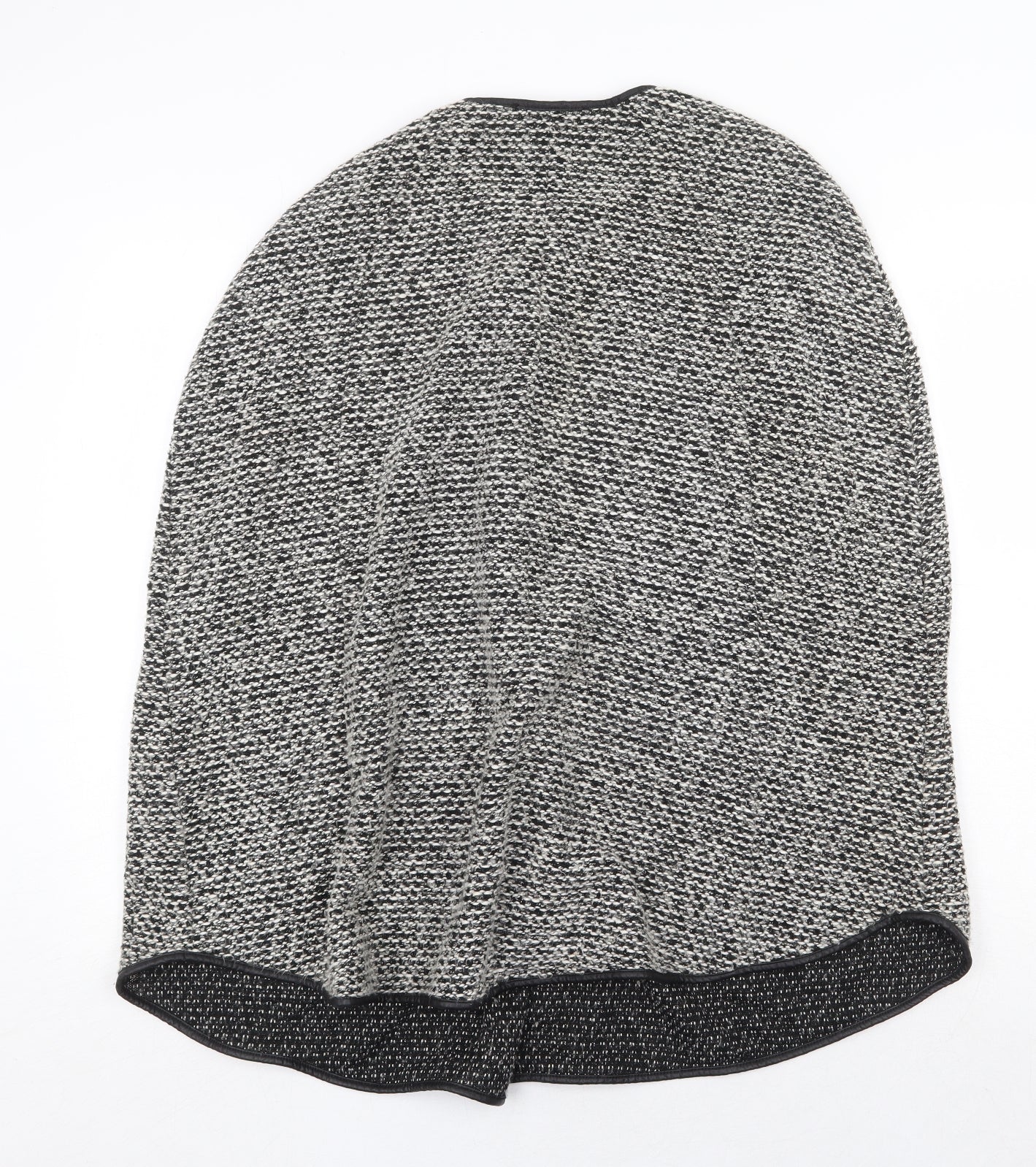 NEXT Womens Grey Geometric Jacket Poncho Size 10 Button