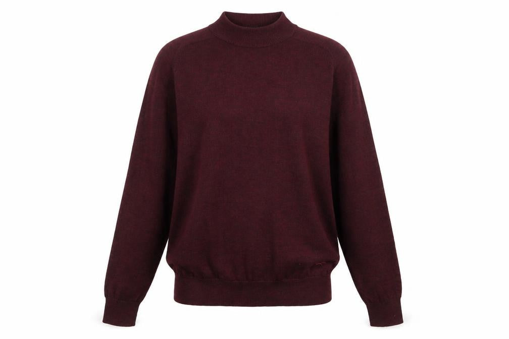 Wolsey Womens Red Round Neck Wool Pullover Jumper Size S