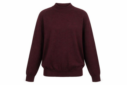 Wolsey Womens Red Round Neck Wool Pullover Jumper Size S
