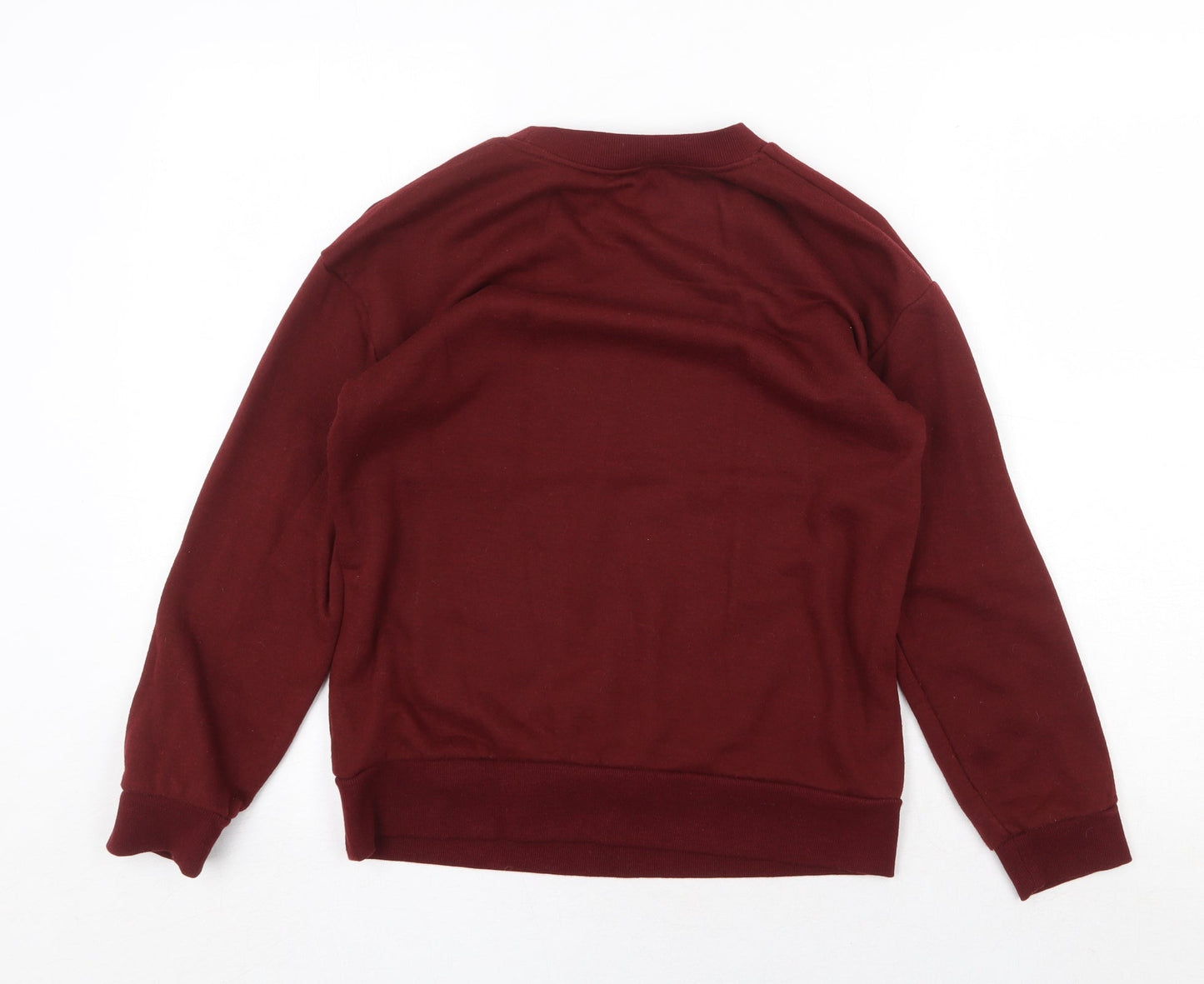 Topshop Womens Red Polyester Pullover Sweatshirt Size 6 Pullover - Copenhagen