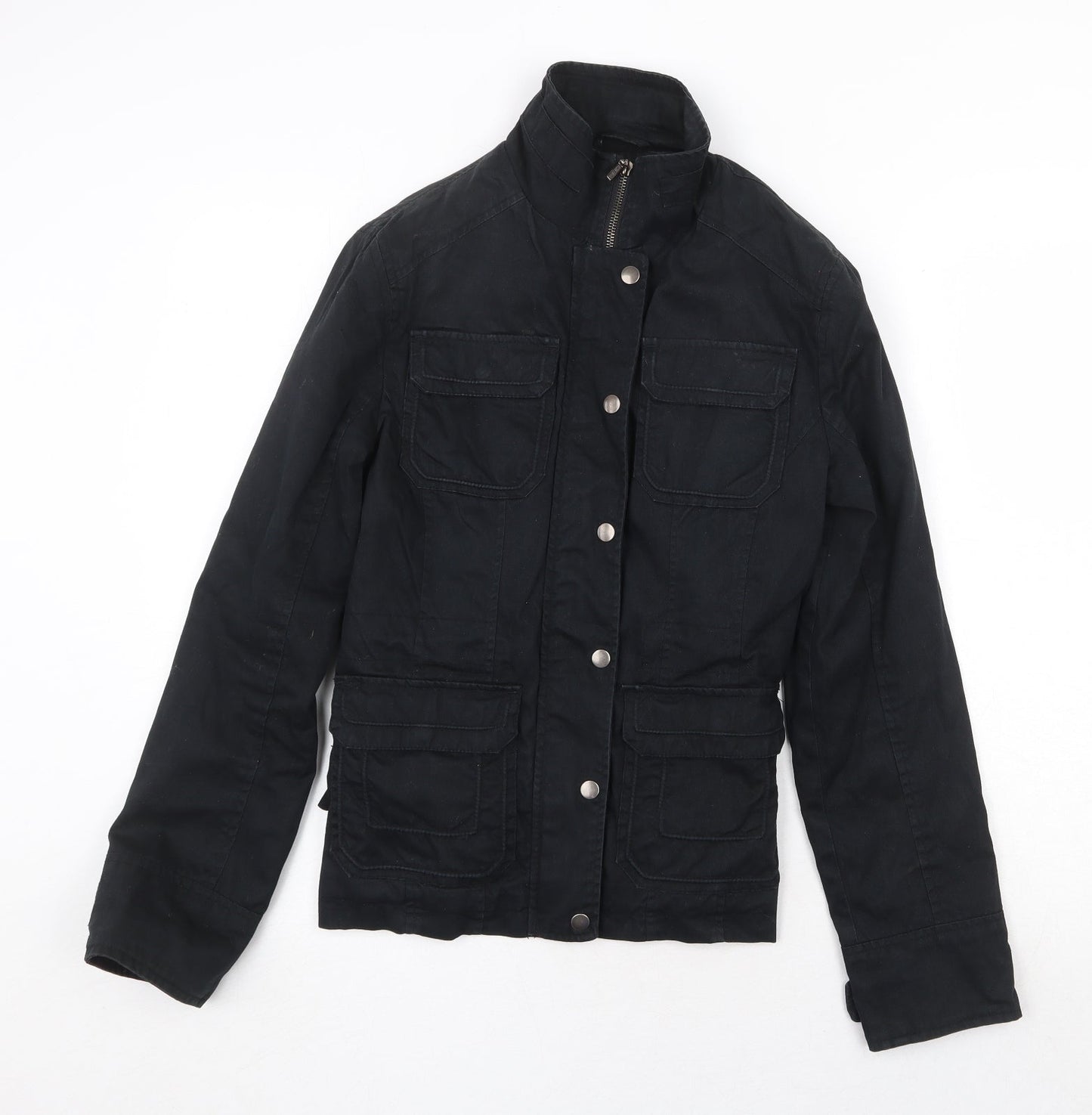 Dorothy Perkins Womens Black Jacket Size 10 Zip