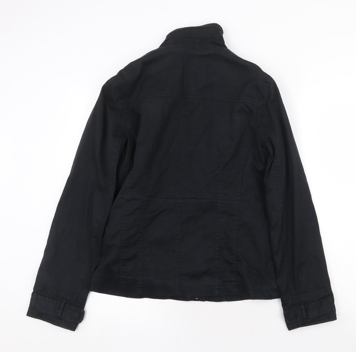 Dorothy Perkins Womens Black Jacket Size 10 Zip