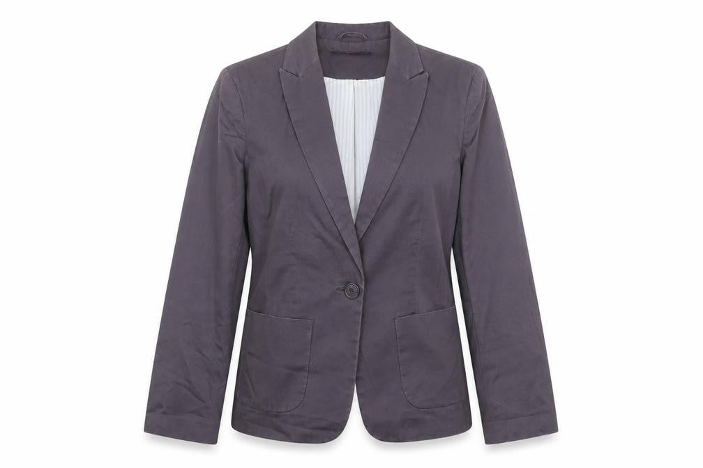 New Look Womens Grey Jacket Blazer Size 12 Button