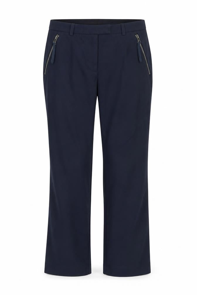 NEXT Womens Blue Polyester Dress Pants Trousers Size 10 Regular Zip