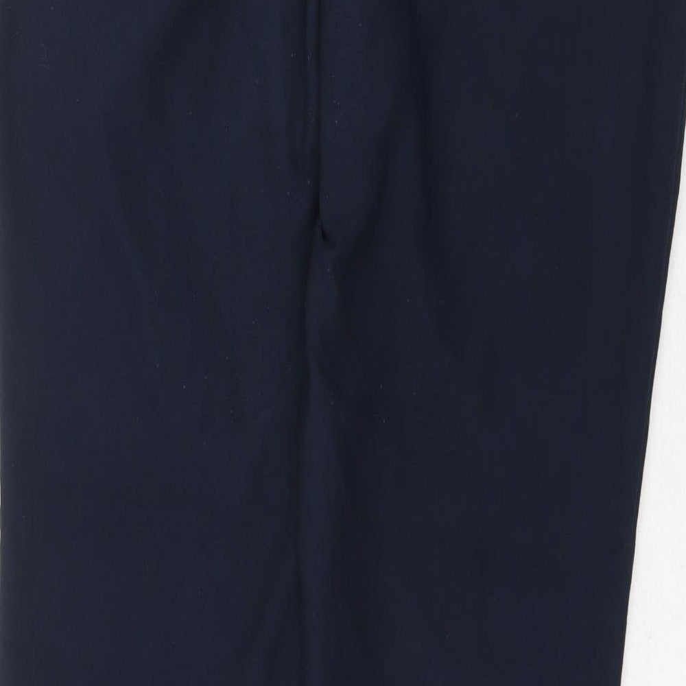 NEXT Womens Blue Polyester Dress Pants Trousers Size 10 Regular Zip
