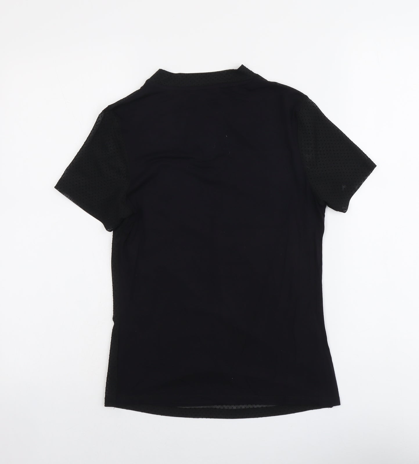 Dorothy Perkins Womens Beige Polyester Basic T-Shirt Size 8 Round Neck