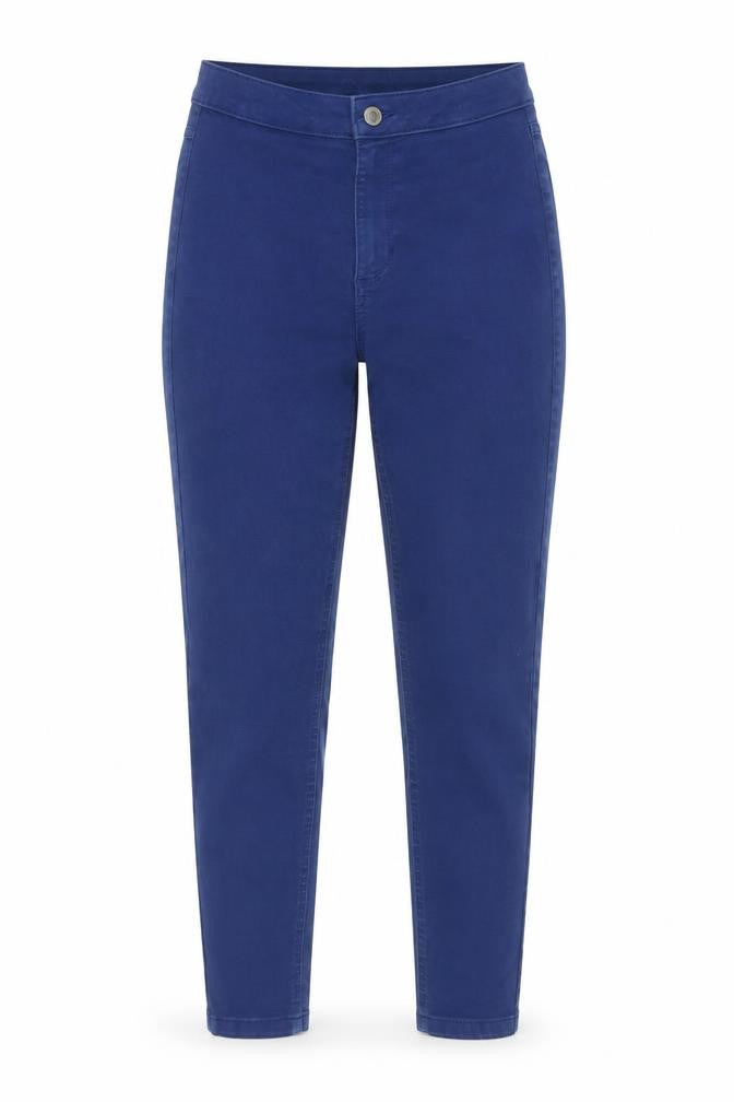 Marks & Spencer Womens Blue Cotton Skinny Jeans Size 10 L27 in Regular Button