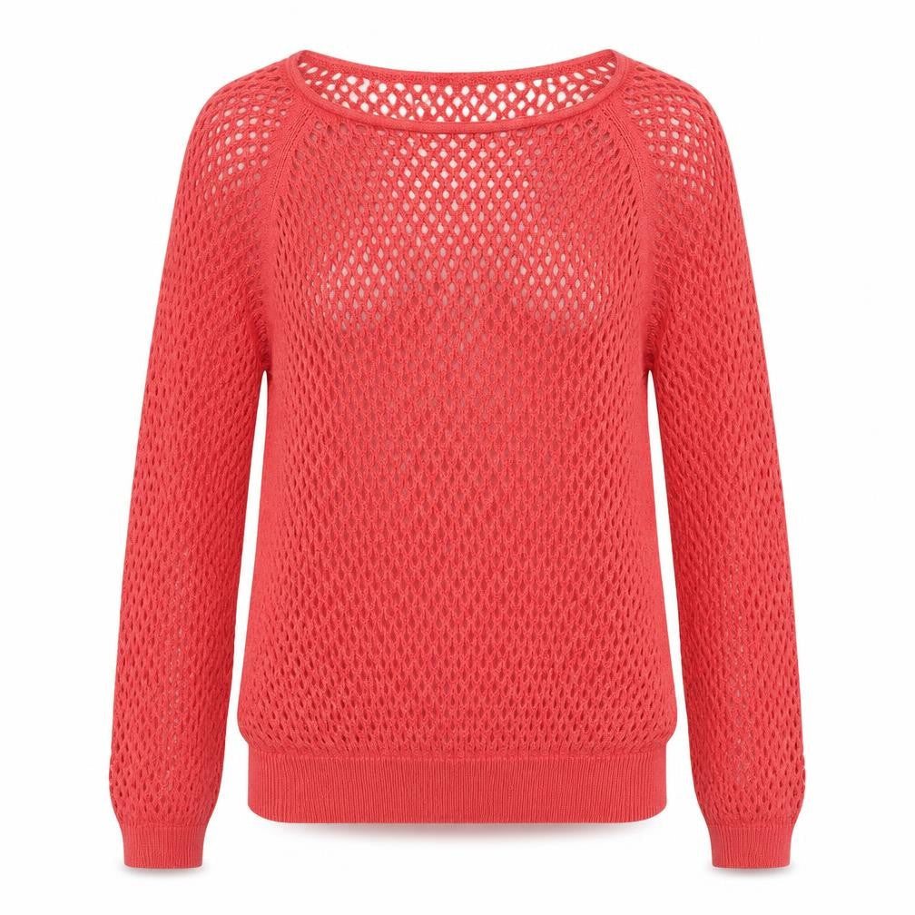 Blue Motion Womens Pink Boat Neck Cotton Pullover Jumper Size M