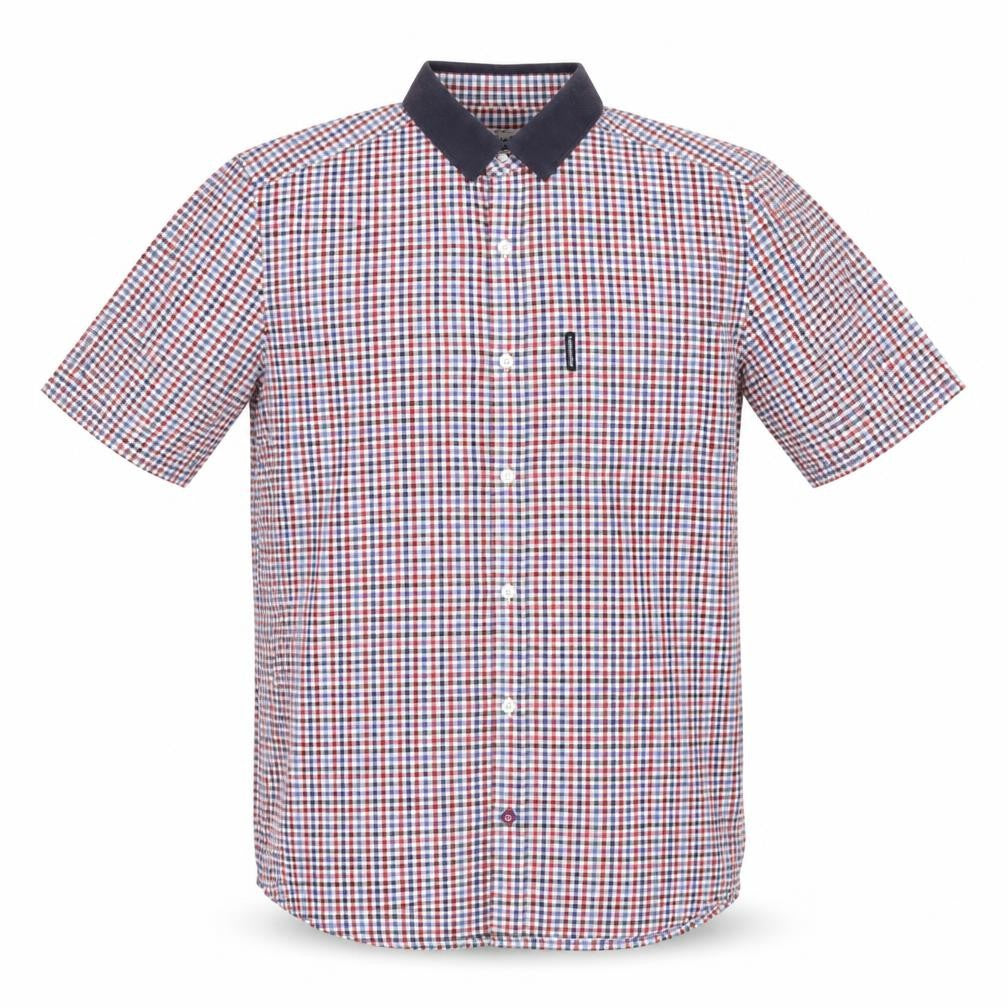 Lambretta Mens Multicoloured Plaid Cotton Button-Up Size S Collared Button
