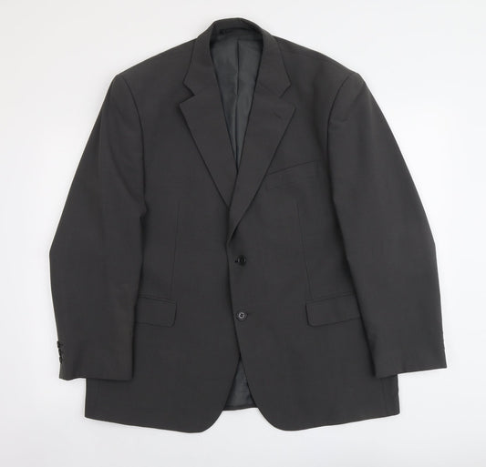 Marks and Spencer Mens Grey Polyester Jacket Suit Jacket Size L Regular
