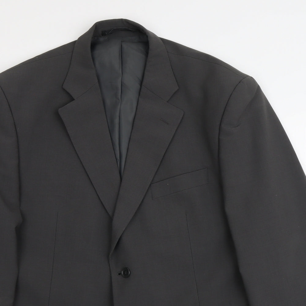 Marks and Spencer Mens Grey Polyester Jacket Suit Jacket Size L Regular