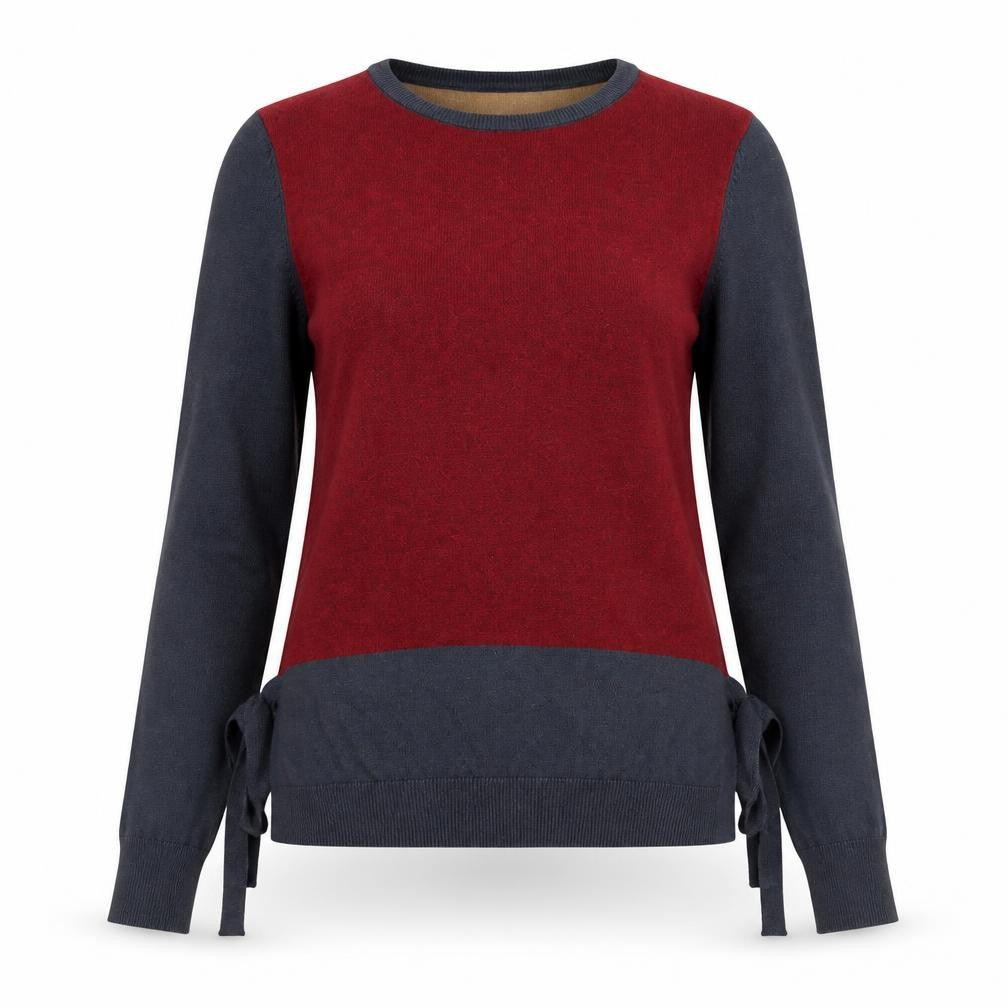 NEXT Womens Multicoloured Round Neck Cotton Pullover Jumper Size 8