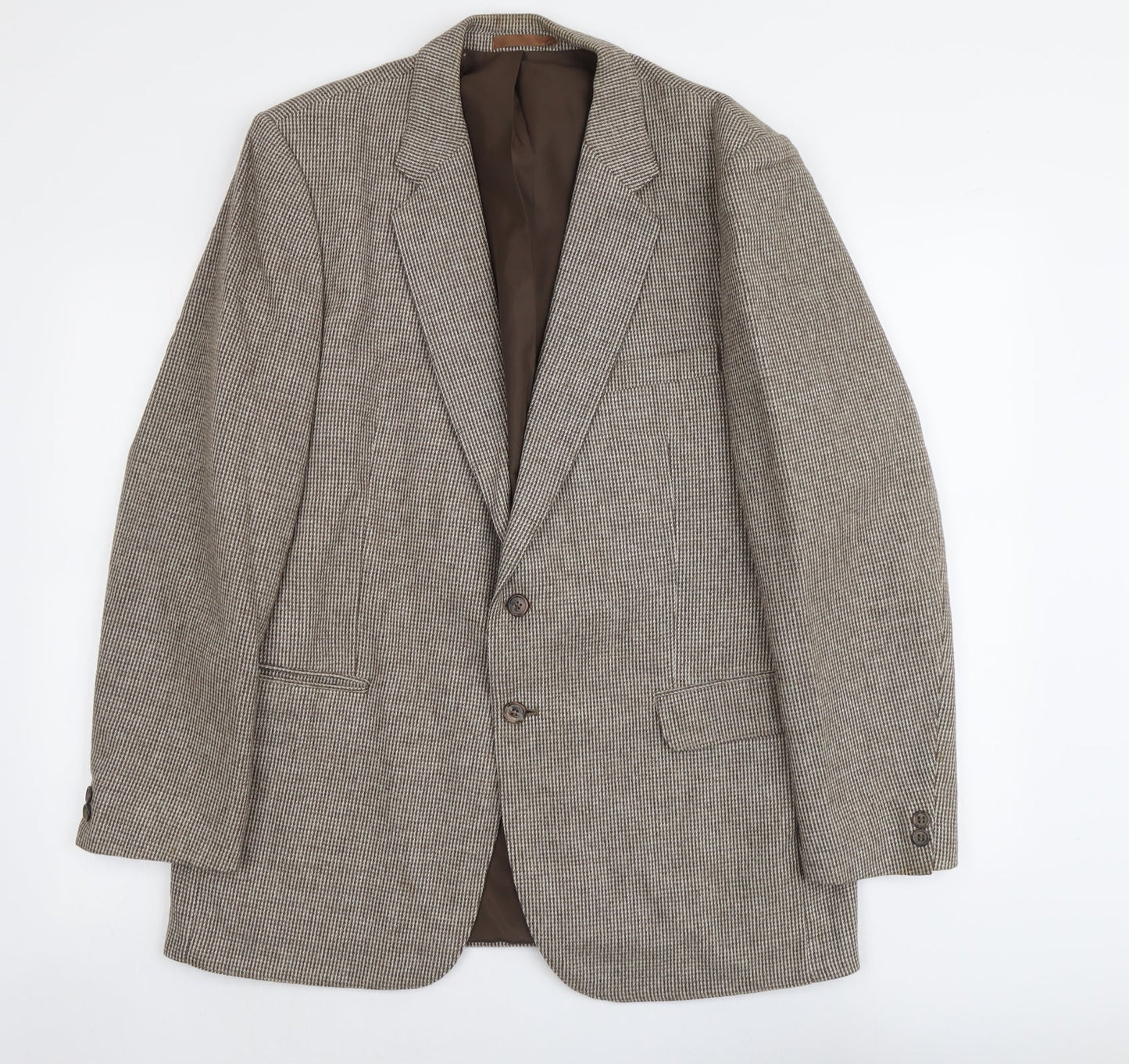Marks and Spencer Mens Beige Wool Jacket Suit Jacket Size 42 Regular