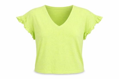 Next Womens Green V-Neck Acrylic Pullover Jumper Size M