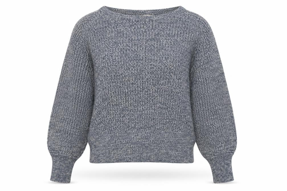 H&M Womens Blue Boat Neck Cotton Pullover Jumper Size XL