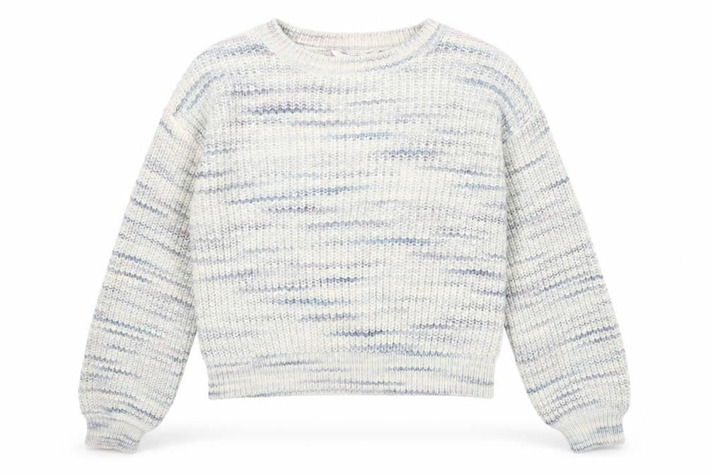 Marks & Spencer Girls Beige Round Neck Geometric Cotton Pullover Jumper Size 11-12 Years Pullover