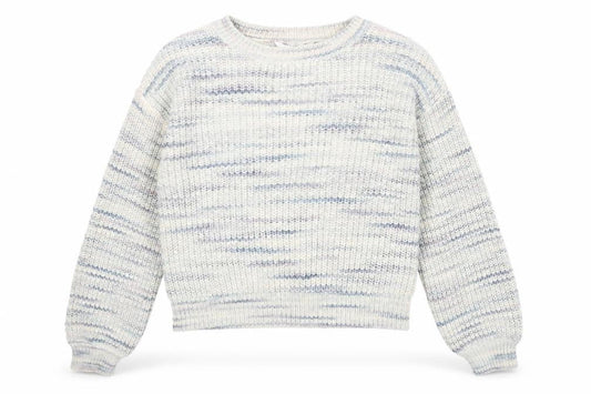 Marks & Spencer Girls Beige Round Neck Geometric Cotton Pullover Jumper Size 11-12 Years Pullover
