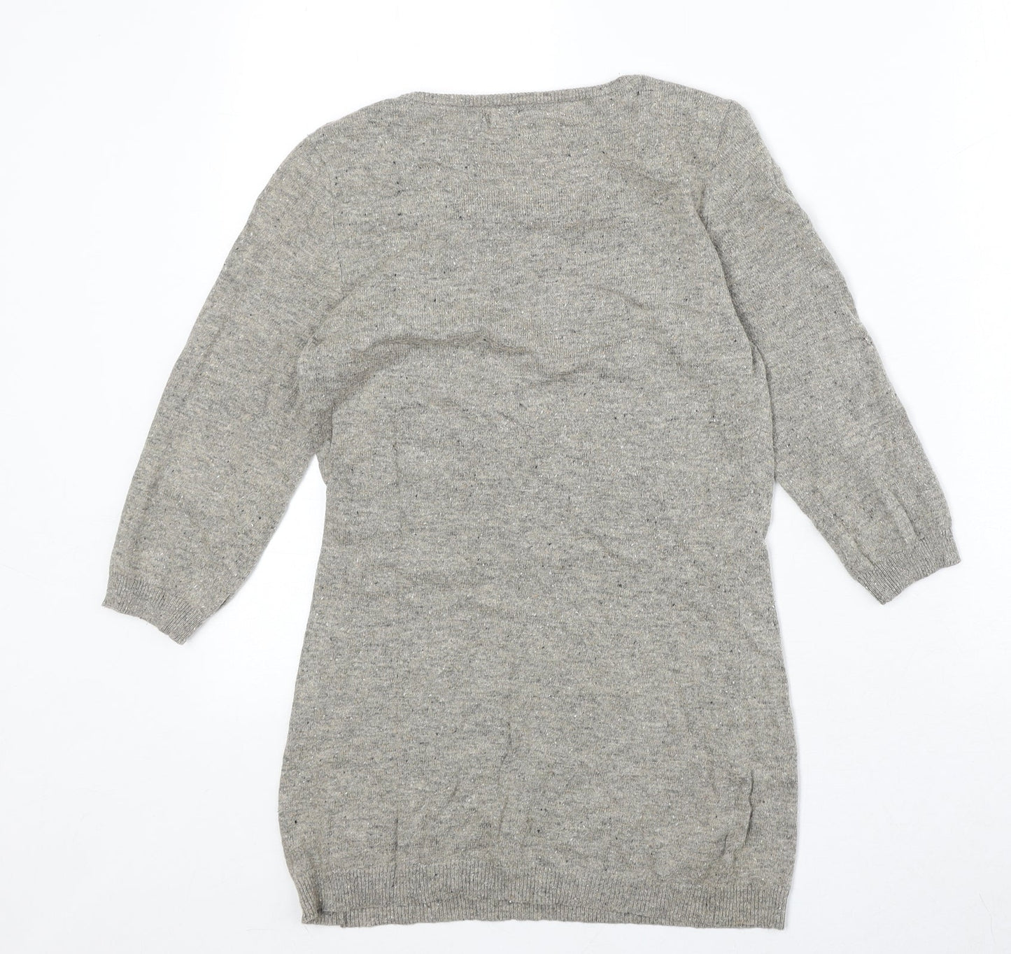 NEXT Womens Beige Boat Neck Cotton Pullover Jumper Size 6
