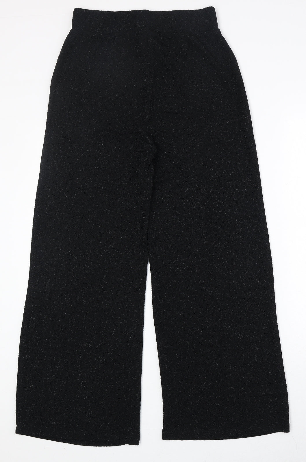 VILA Womens Black Polyester Trousers Size M Regular