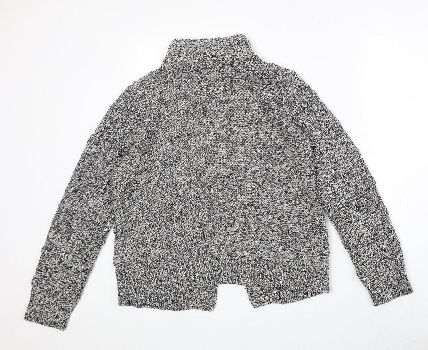 Debenhams Womens Grey Geometric Jacket Size 12 Button