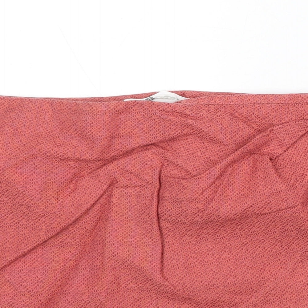 TSEsay Womens Pink 100% Cotton Skort Size S Regular Zip