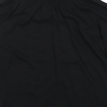 N.1 Womens Black Viscose Basic Blouse Size S Off the Shoulder