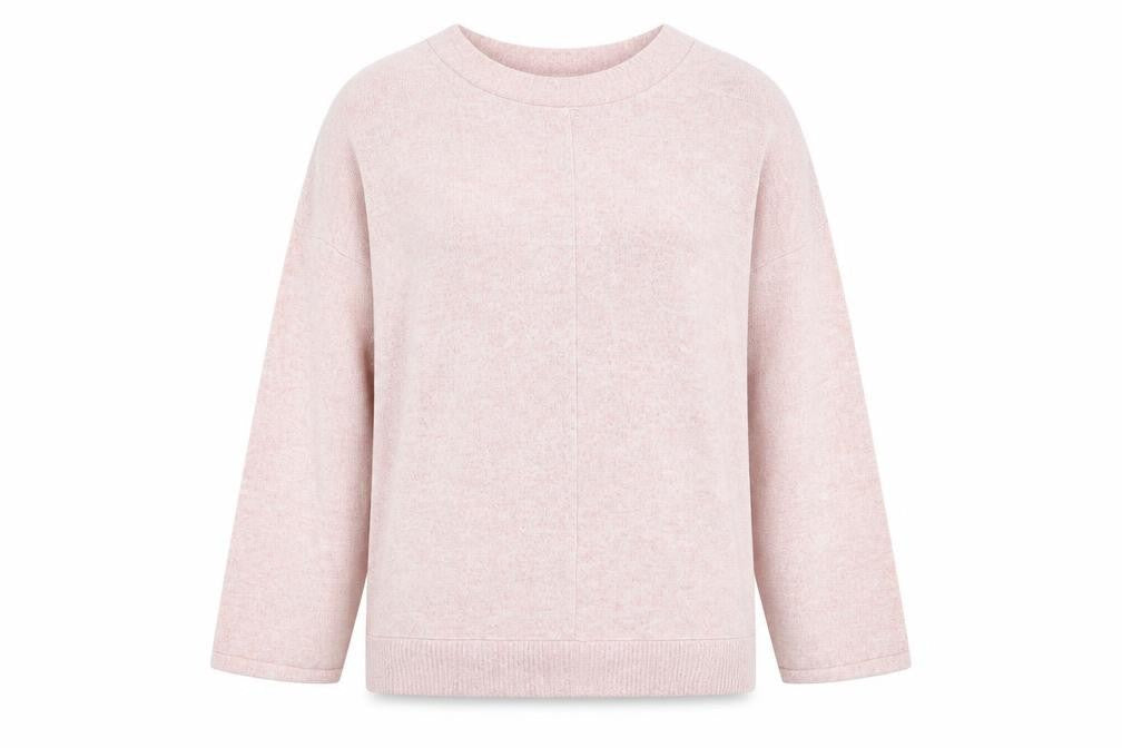 NEXT Womens Pink Round Neck Viscose Pullover Jumper Size 12