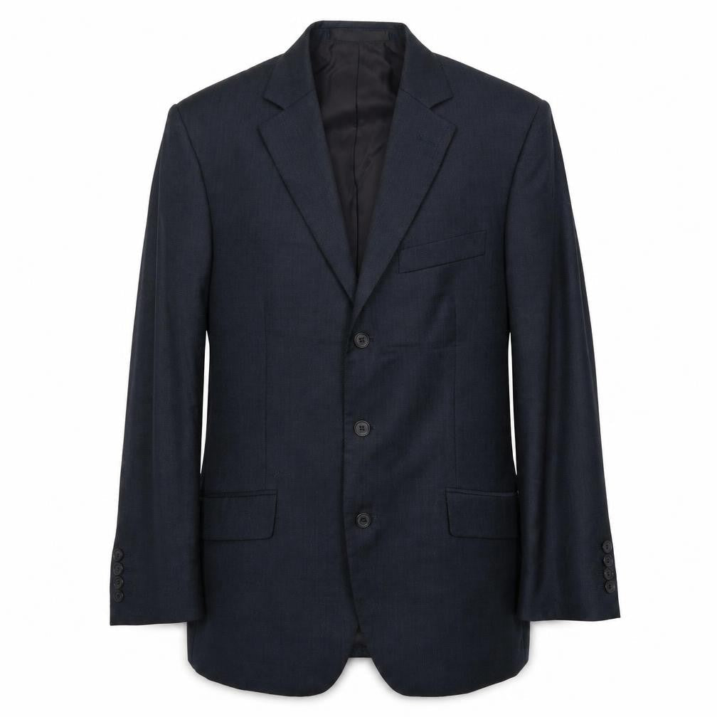 Marks & Spencer Mens Blue Wool Jacket Suit Jacket Size 38 Regular