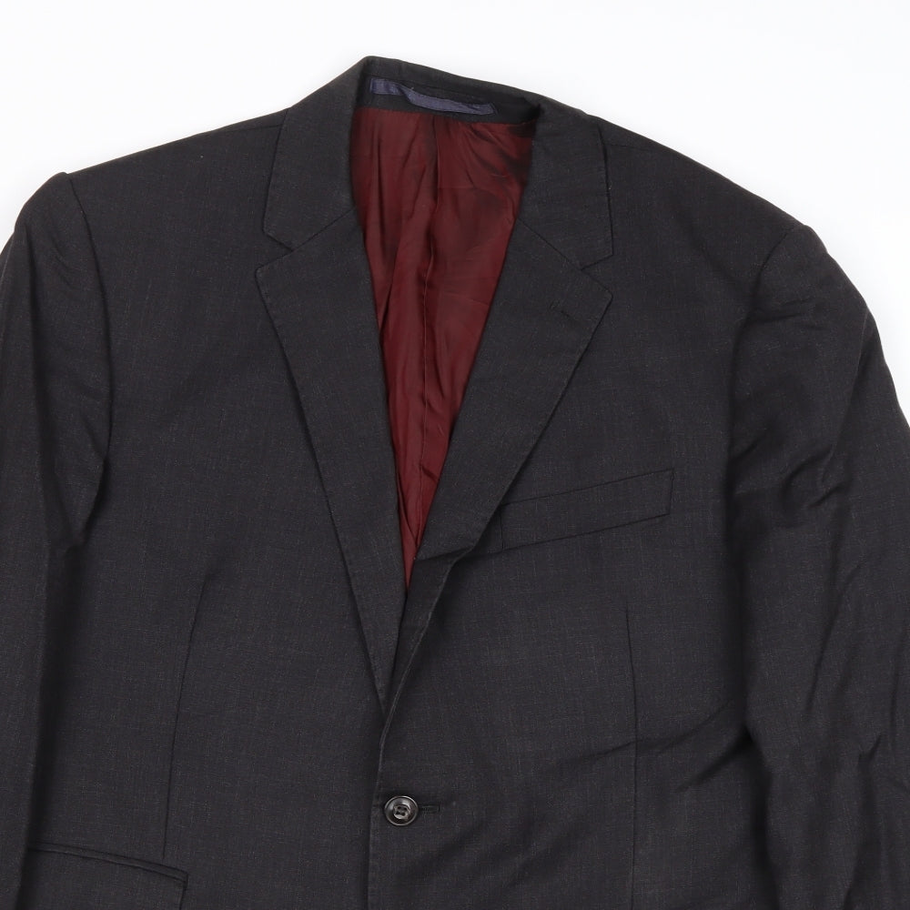 Marks and Spencer Mens Grey Wool Jacket Suit Jacket Size 42 Regular