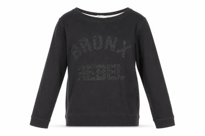 H&M Girls Black Cotton Pullover Sweatshirt Size 15 Years Pullover - Bronx