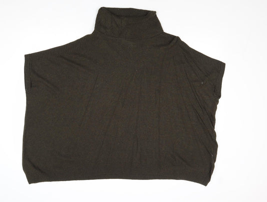 New Look Womens Grey Roll Neck Viscose Pullover Jumper Size M