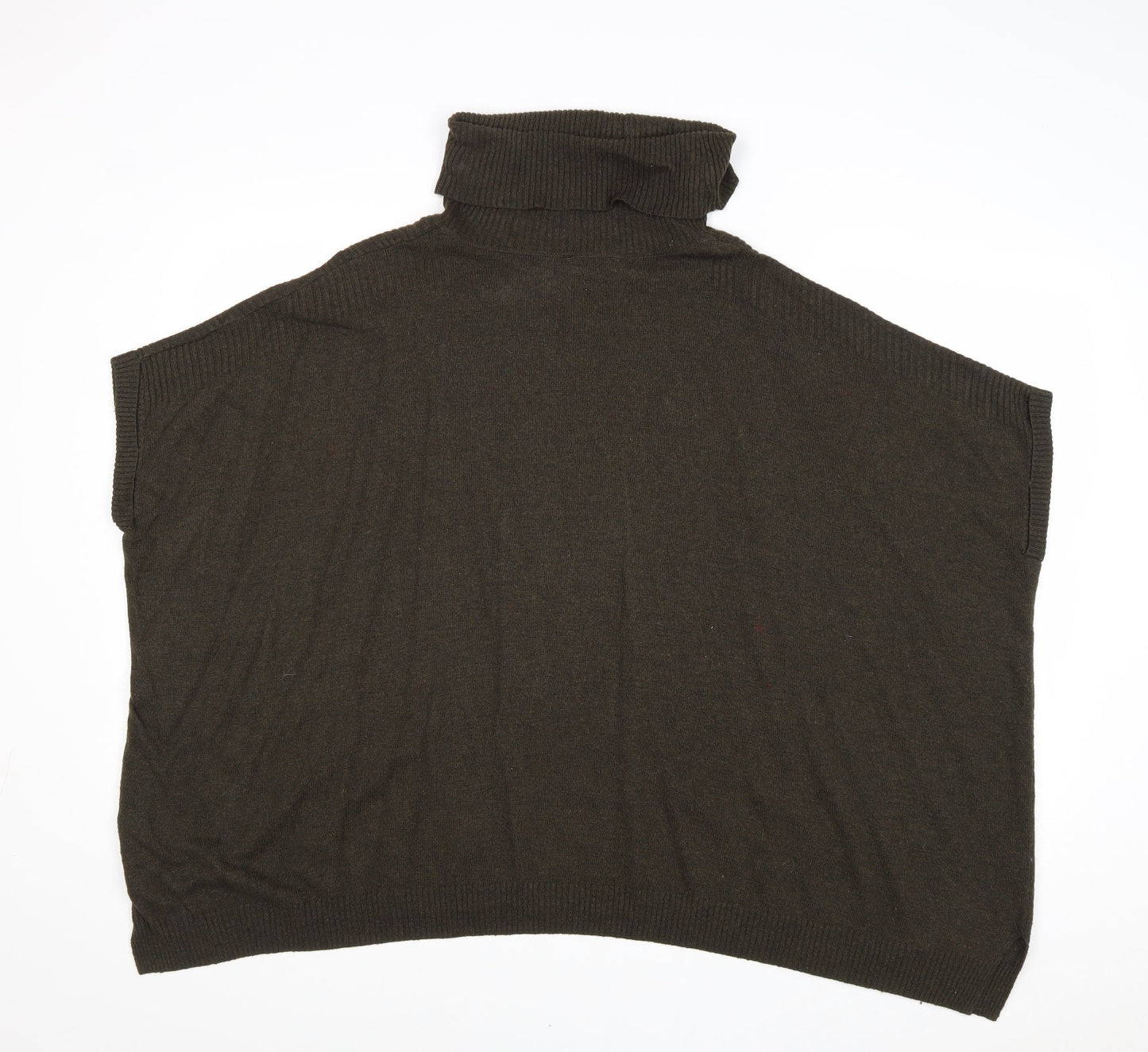 New Look Womens Grey Roll Neck Viscose Pullover Jumper Size M