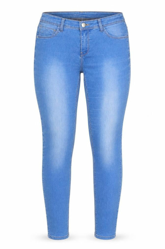 Yessica Womens Blue Cotton Skinny Jeans Size 12 Regular Zip