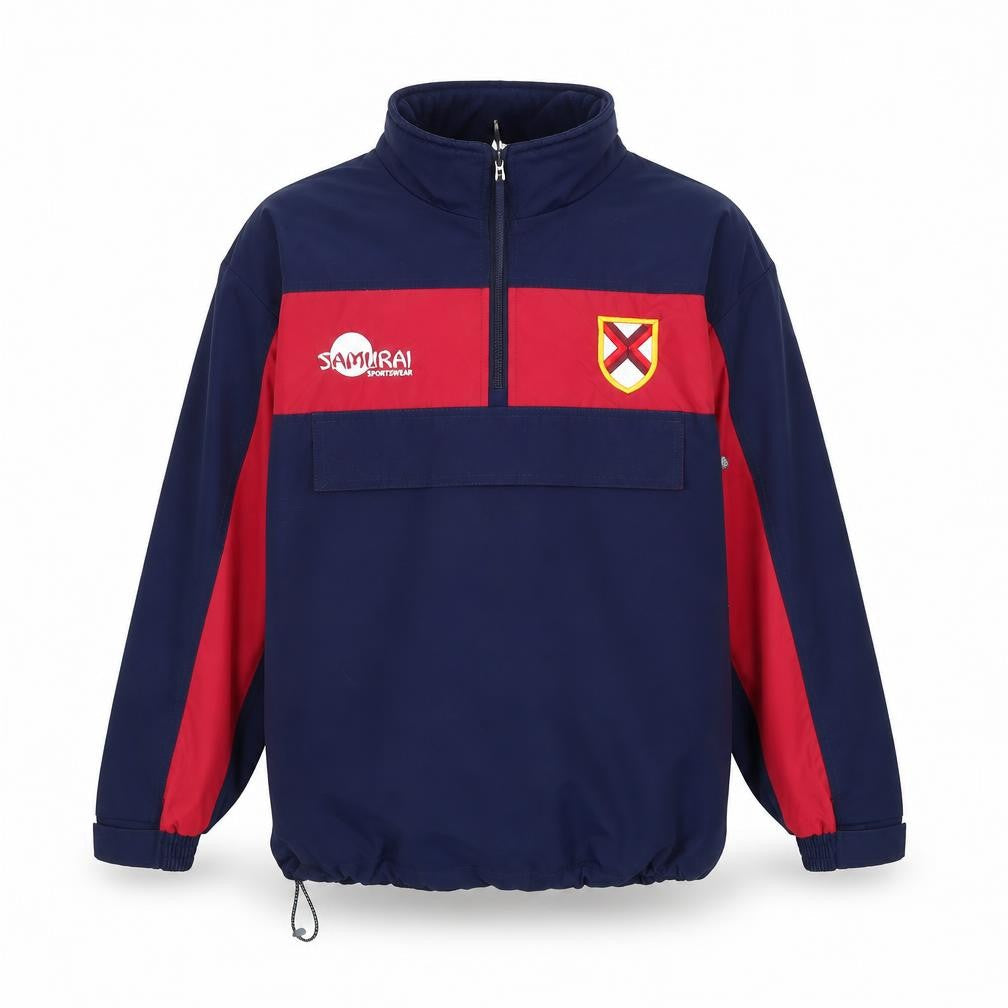 Samurai Boys Blue Colourblock Anorak Jacket Size L Zip