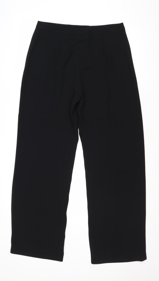 Debenhams Womens Black Polyester Dress Pants Trousers Size 12 Regular