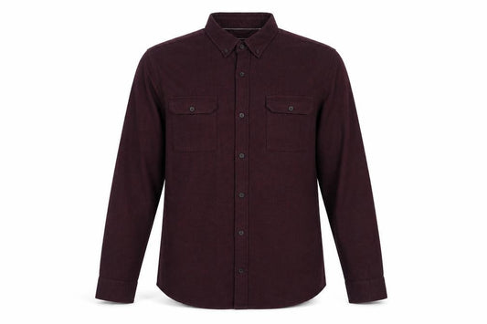 Red Herring Mens Red Cotton Button-Up Size M Collared Button