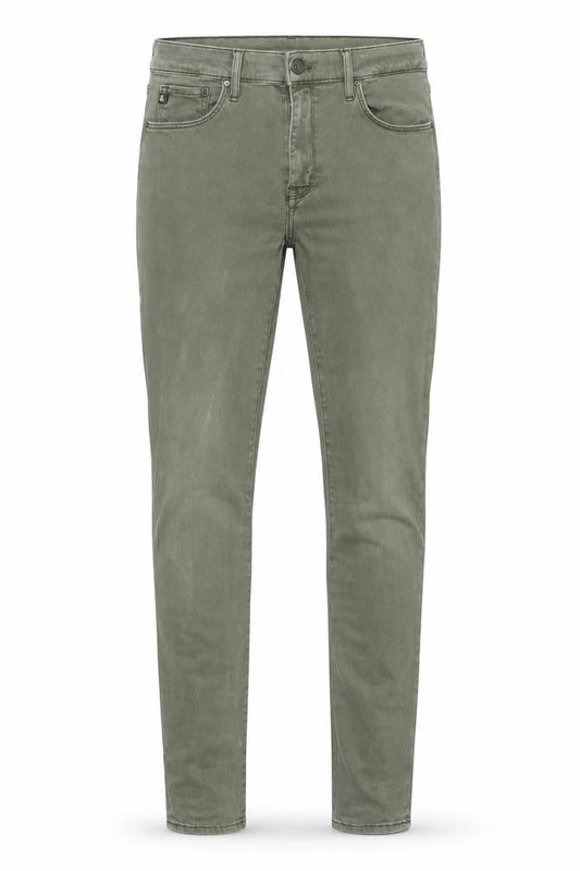 H&M Womens Green Cotton Skinny Jeans Size 33 in Regular Zip